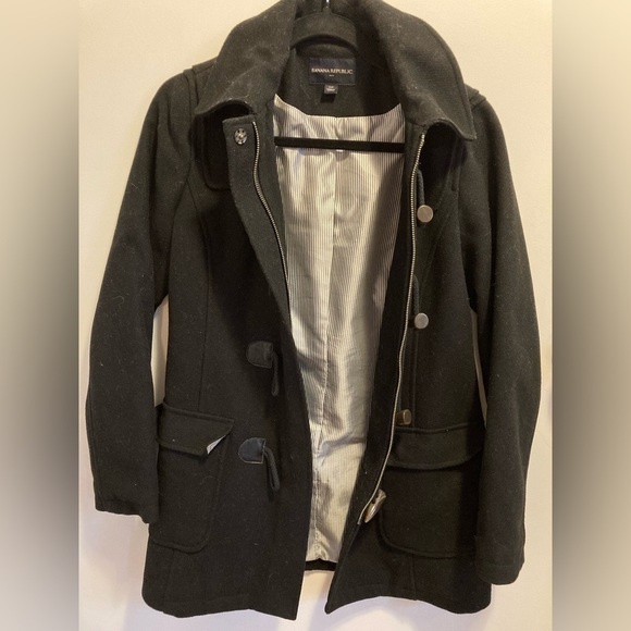 banana Republic wool duffel coat. Size Small. - Picture 6 of 10